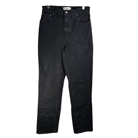 Abercrombie & Fitch The 90’s Straight Ultra High Rise 28 Jeans Denim Distressed - Picture 1 of 4